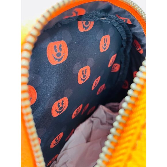 Loungefly Disney Mickey Mouse Pumpkin Halloween Cosplay Mini Backpack NWT - Picture 5 of 7